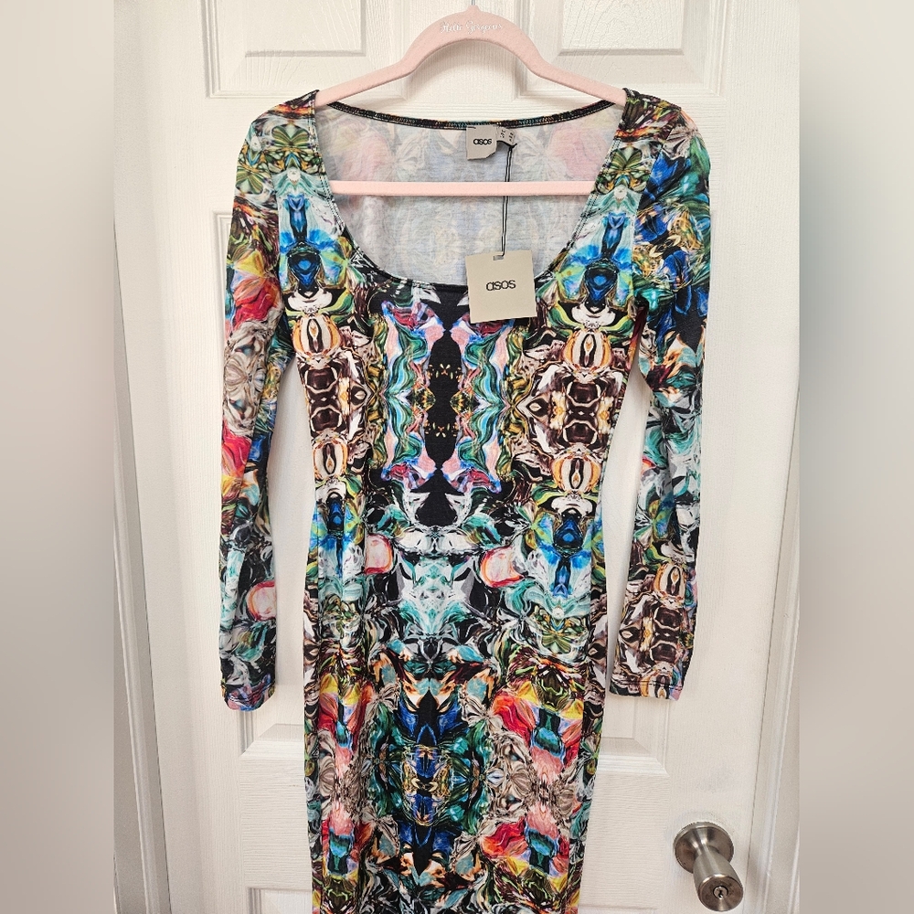 ASOS Patterned Dress, Size 6